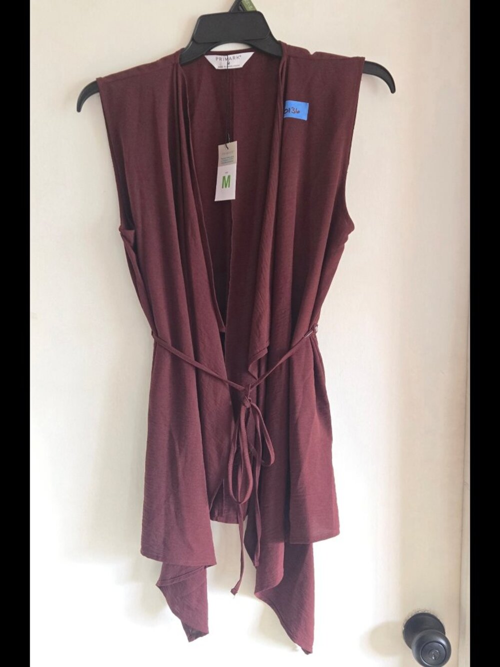 Burgundy Wrap Sleeveless Top